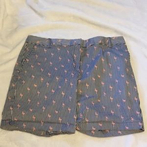 Striped Flamingo Shorts